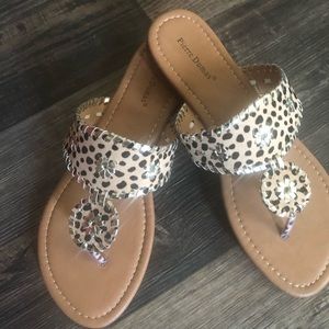 Cheetah sandals